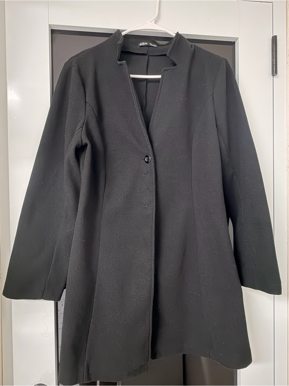SHEIN Black Women's Tailored Trench Coat